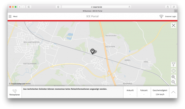 Technische Schwierigkeiten ...(Screenshot: Golem.de)